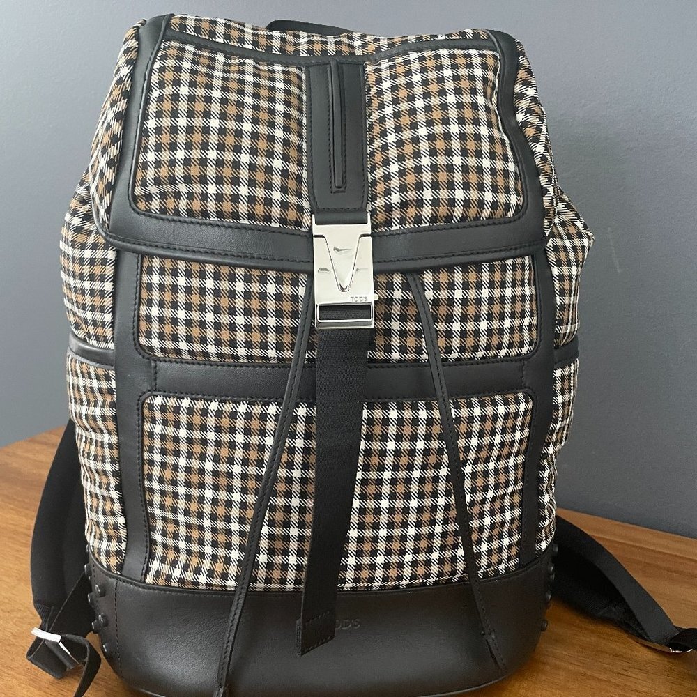 Tod's Italy  Fabric Backpack, Tech New‎ Gommini Medio, XBMTDSG9300NRHXTT3